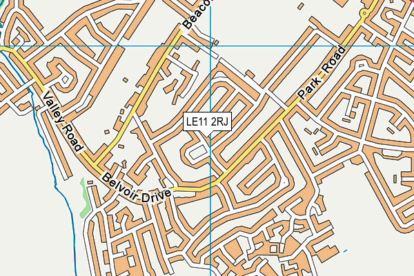 LE11 2RJ map - OS VectorMap District (Ordnance Survey) LE11 2RJ map - OS VectorMap District (Ordnance Survey)