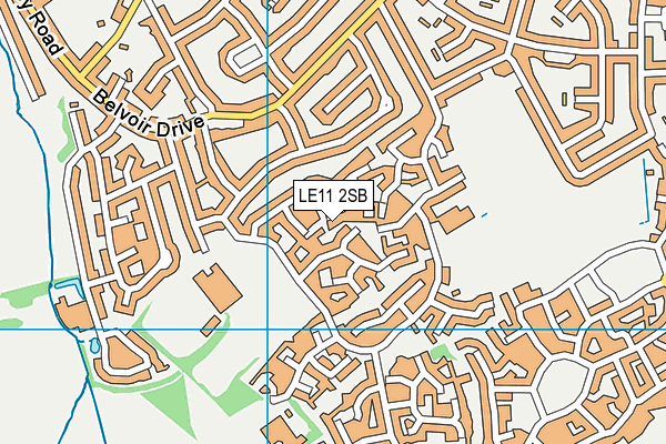 LE11 2SB map - OS VectorMap District (Ordnance Survey) LE11 2SB map - OS VectorMap District (Ordnance Survey)