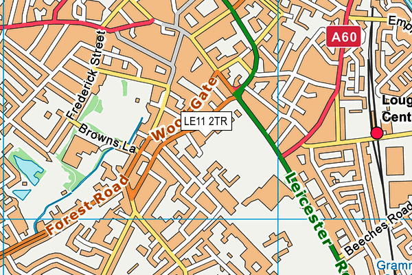 LE11 2TR map - OS VectorMap District (Ordnance Survey) LE11 2TR map - OS VectorMap District (Ordnance Survey)