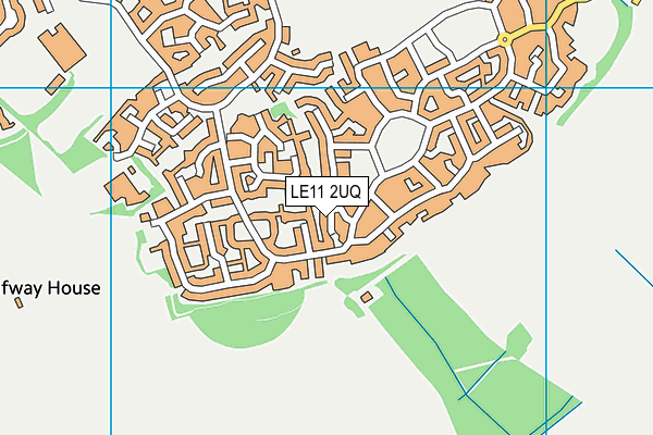 LE11 2UQ map - OS VectorMap District (Ordnance Survey) LE11 2UQ map - OS VectorMap District (Ordnance Survey)