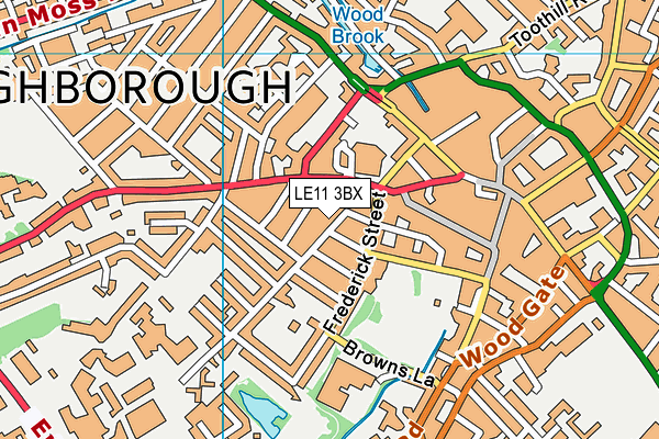 LE11 3BX map - OS VectorMap District (Ordnance Survey) LE11 3BX map - OS VectorMap District (Ordnance Survey)
