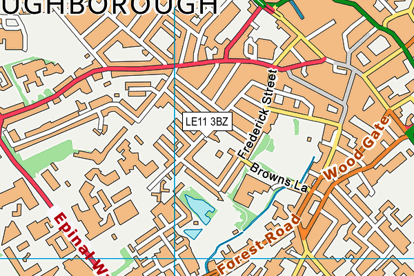 LE11 3BZ map - OS VectorMap District (Ordnance Survey) LE11 3BZ map - OS VectorMap District (Ordnance Survey)