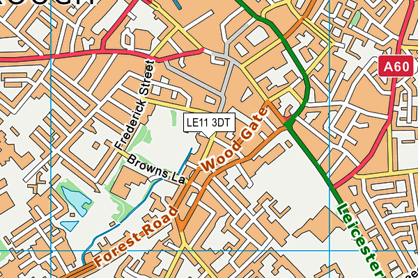 LE11 3DT map - OS VectorMap District (Ordnance Survey) LE11 3DT map - OS VectorMap District (Ordnance Survey)