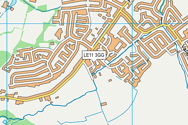 LE11 3GG map - OS VectorMap District (Ordnance Survey) LE11 3GG map - OS VectorMap District (Ordnance Survey)