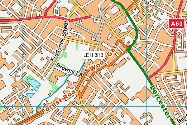 LE11 3HB map - OS VectorMap District (Ordnance Survey) LE11 3HB map - OS VectorMap District (Ordnance Survey)