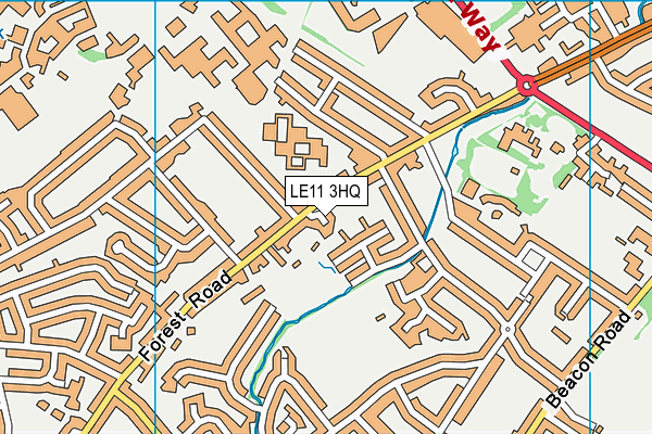 LE11 3HQ map - OS VectorMap District (Ordnance Survey) LE11 3HQ map - OS VectorMap District (Ordnance Survey)