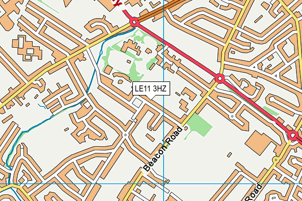 LE11 3HZ map - OS VectorMap District (Ordnance Survey) LE11 3HZ map - OS VectorMap District (Ordnance Survey)