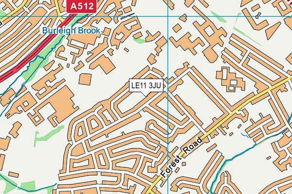 LE11 3JU map - OS VectorMap District (Ordnance Survey) LE11 3JU map - OS VectorMap District (Ordnance Survey)