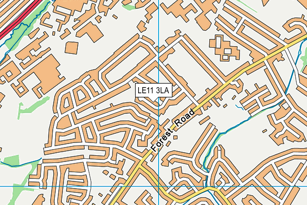 LE11 3LA map - OS VectorMap District (Ordnance Survey) LE11 3LA map - OS VectorMap District (Ordnance Survey)