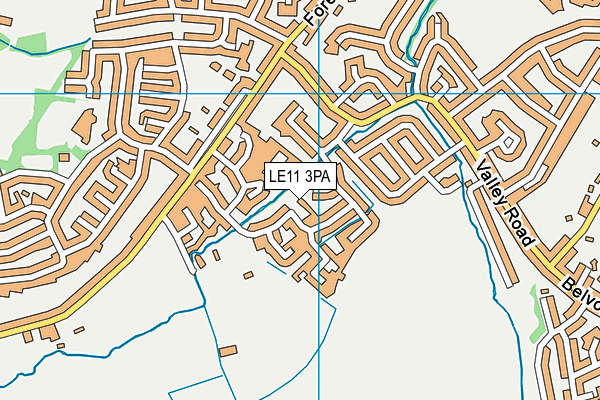 LE11 3PA map - OS VectorMap District (Ordnance Survey) LE11 3PA map - OS VectorMap District (Ordnance Survey)