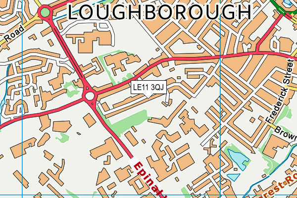 LE11 3QJ map - OS VectorMap District (Ordnance Survey) LE11 3QJ map - OS VectorMap District (Ordnance Survey)