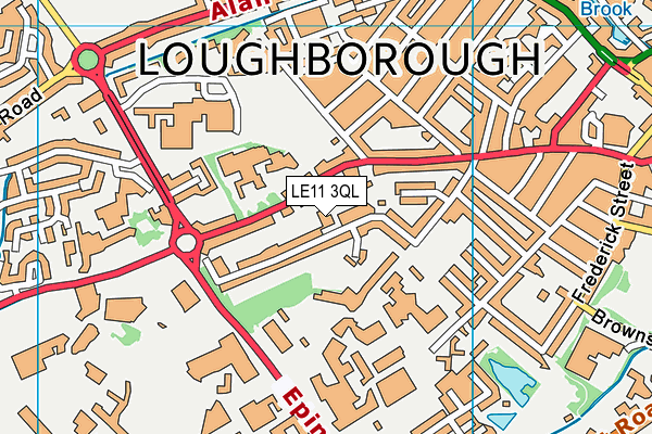 LE11 3QL map - OS VectorMap District (Ordnance Survey) LE11 3QL map - OS VectorMap District (Ordnance Survey)