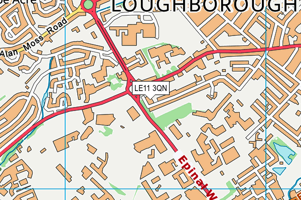 LE11 3QN map - OS VectorMap District (Ordnance Survey) LE11 3QN map - OS VectorMap District (Ordnance Survey)