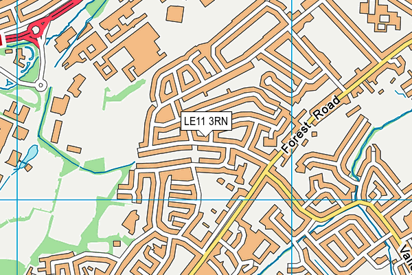 LE11 3RN map - OS VectorMap District (Ordnance Survey) LE11 3RN map - OS VectorMap District (Ordnance Survey)