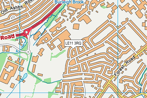 LE11 3RQ map - OS VectorMap District (Ordnance Survey) LE11 3RQ map - OS VectorMap District (Ordnance Survey)