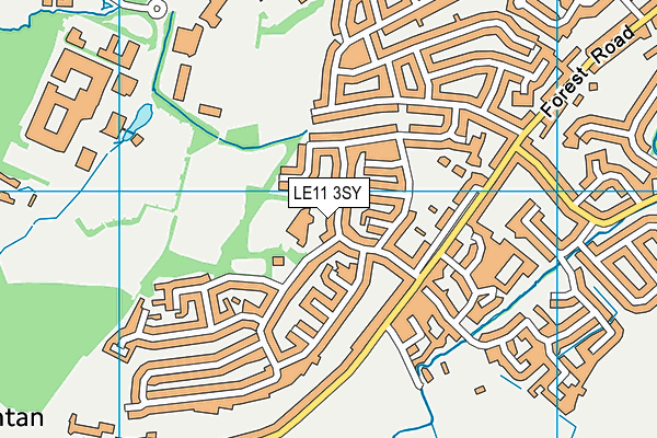 LE11 3SY map - OS VectorMap District (Ordnance Survey) LE11 3SY map - OS VectorMap District (Ordnance Survey)