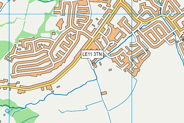 LE11 3TN map - OS VectorMap District (Ordnance Survey)