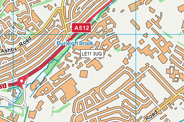 LE11 3UQ map - OS VectorMap District (Ordnance Survey) LE11 3UQ map - OS VectorMap District (Ordnance Survey)