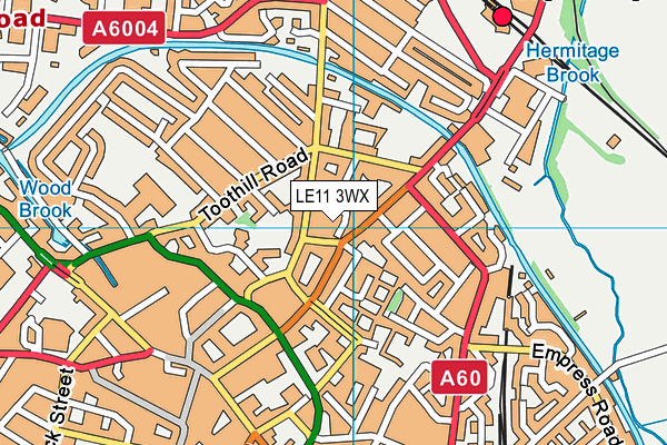 LE11 3WX map - OS VectorMap District (Ordnance Survey) LE11 3WX map - OS VectorMap District (Ordnance Survey)
