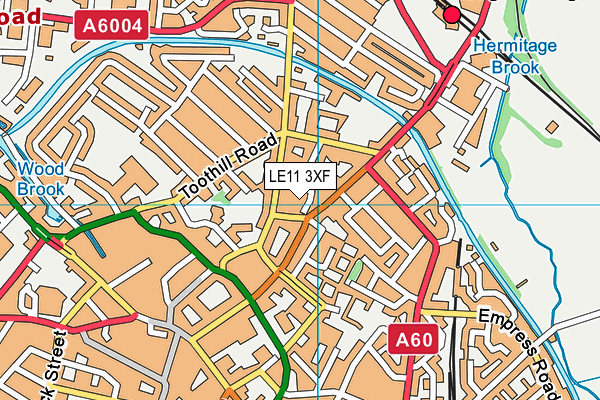 LE11 3XF map - OS VectorMap District (Ordnance Survey) LE11 3XF map - OS VectorMap District (Ordnance Survey)
