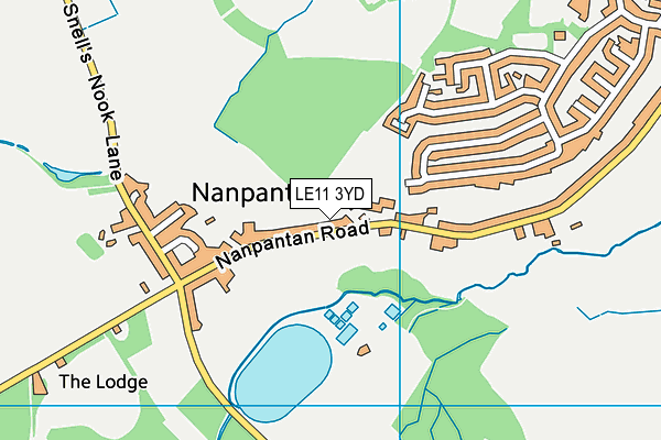 LE11 3YD map - OS VectorMap District (Ordnance Survey) LE11 3YD map - OS VectorMap District (Ordnance Survey)