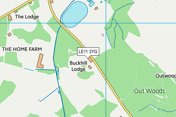 LE11 3YG map - OS VectorMap District (Ordnance Survey) LE11 3YG map - OS VectorMap District (Ordnance Survey)