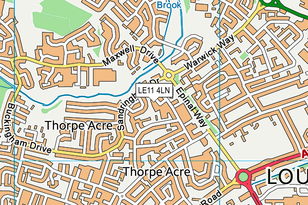 LE11 4LN map - OS VectorMap District (Ordnance Survey) LE11 4LN map - OS VectorMap District (Ordnance Survey)