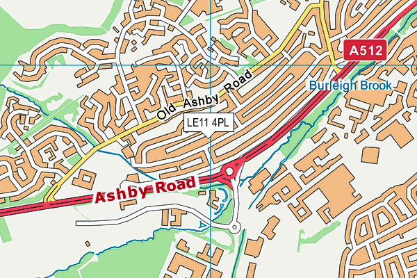 LE11 4PL map - OS VectorMap District (Ordnance Survey) LE11 4PL map - OS VectorMap District (Ordnance Survey)