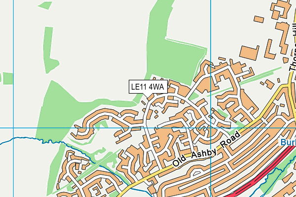 LE11 4WA map - OS VectorMap District (Ordnance Survey) LE11 4WA map - OS VectorMap District (Ordnance Survey)