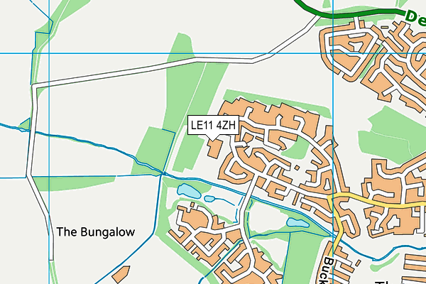 LE11 4ZH map - OS VectorMap District (Ordnance Survey) LE11 4ZH map - OS VectorMap District (Ordnance Survey)