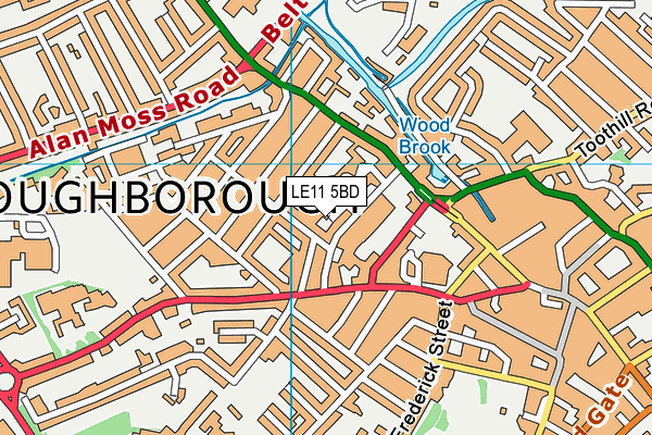 LE11 5BD map - OS VectorMap District (Ordnance Survey) LE11 5BD map - OS VectorMap District (Ordnance Survey)