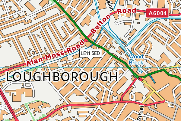 LE11 5ED map - OS VectorMap District (Ordnance Survey) LE11 5ED map - OS VectorMap District (Ordnance Survey)