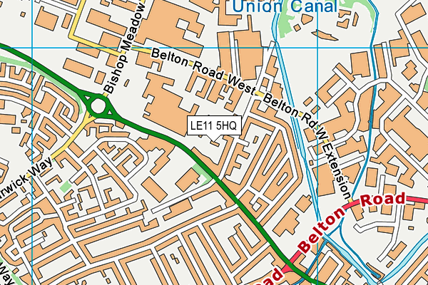 LE11 5HQ map - OS VectorMap District (Ordnance Survey) LE11 5HQ map - OS VectorMap District (Ordnance Survey)