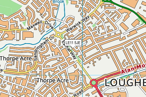 LE11 5JE map - OS VectorMap District (Ordnance Survey) LE11 5JE map - OS VectorMap District (Ordnance Survey)