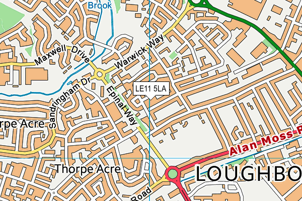 LE11 5LA map - OS VectorMap District (Ordnance Survey) LE11 5LA map - OS VectorMap District (Ordnance Survey)