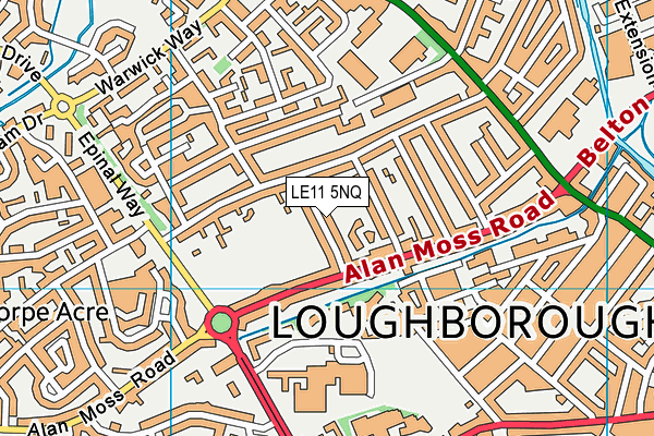 LE11 5NQ map - OS VectorMap District (Ordnance Survey) LE11 5NQ map - OS VectorMap District (Ordnance Survey)