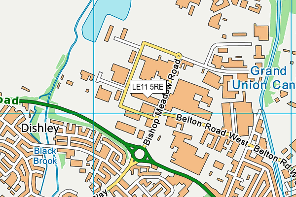 LE11 5RE map - OS VectorMap District (Ordnance Survey) LE11 5RE map - OS VectorMap District (Ordnance Survey)