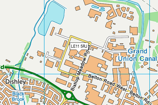 LE11 5RJ map - OS VectorMap District (Ordnance Survey) LE11 5RJ map - OS VectorMap District (Ordnance Survey)