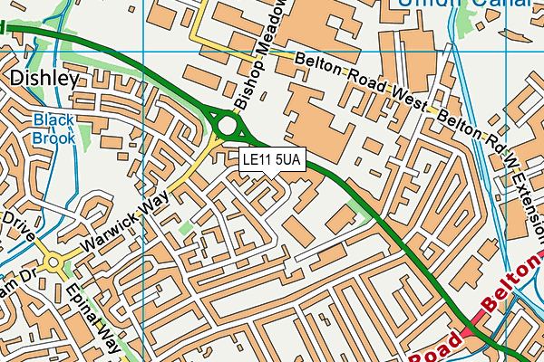 LE11 5UA map - OS VectorMap District (Ordnance Survey) LE11 5UA map - OS VectorMap District (Ordnance Survey)