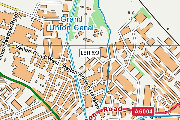 LE11 5XJ map - OS VectorMap District (Ordnance Survey) LE11 5XJ map - OS VectorMap District (Ordnance Survey)