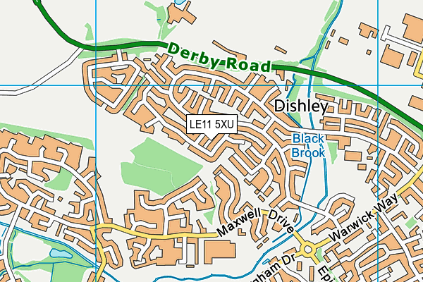 LE11 5XU map - OS VectorMap District (Ordnance Survey) LE11 5XU map - OS VectorMap District (Ordnance Survey)