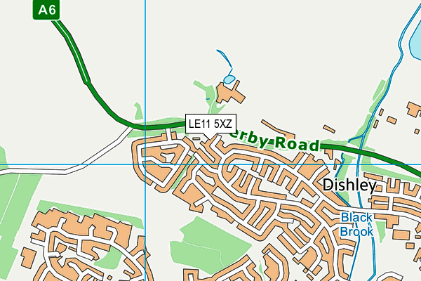 LE11 5XZ map - OS VectorMap District (Ordnance Survey) LE11 5XZ map - OS VectorMap District (Ordnance Survey)
