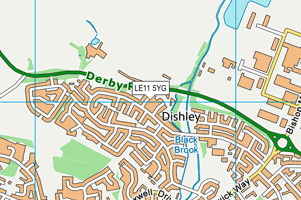 LE11 5YG map - OS VectorMap District (Ordnance Survey) LE11 5YG map - OS VectorMap District (Ordnance Survey)