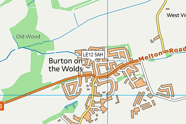 LE12 5AH map - OS VectorMap District (Ordnance Survey) LE12 5AH map - OS VectorMap District (Ordnance Survey)