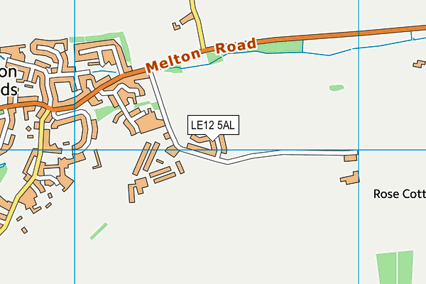 LE12 5AL map - OS VectorMap District (Ordnance Survey) LE12 5AL map - OS VectorMap District (Ordnance Survey)