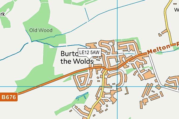 LE12 5AW map - OS VectorMap District (Ordnance Survey) LE12 5AW map - OS VectorMap District (Ordnance Survey)