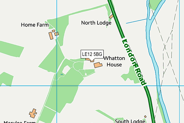 LE12 5BG map - OS VectorMap District (Ordnance Survey) LE12 5BG map - OS VectorMap District (Ordnance Survey)