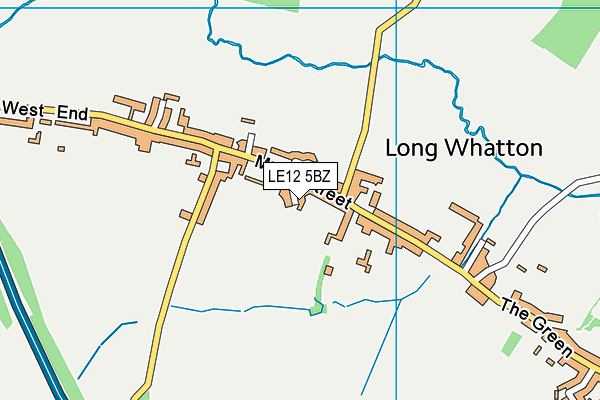 LE12 5BZ map - OS VectorMap District (Ordnance Survey) LE12 5BZ map - OS VectorMap District (Ordnance Survey)
