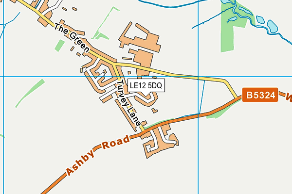 LE12 5DQ map - OS VectorMap District (Ordnance Survey) LE12 5DQ map - OS VectorMap District (Ordnance Survey)
