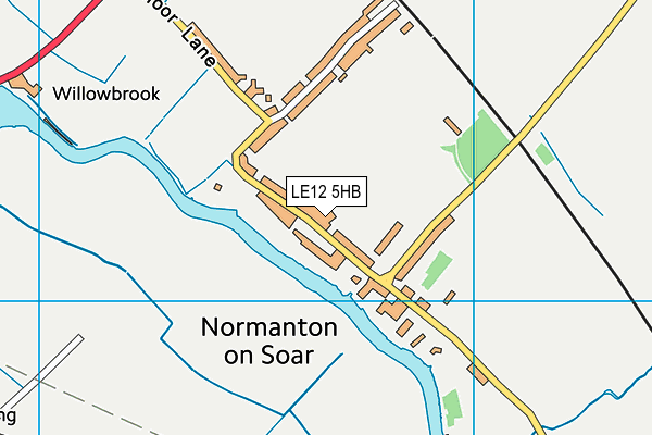 LE12 5HB map - OS VectorMap District (Ordnance Survey) LE12 5HB map - OS VectorMap District (Ordnance Survey)